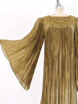 Sage Green Pleated Dress Dress arcadeshops.com