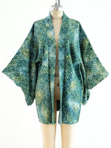 Green Shibori Kimono Jacket arcadeshops.com