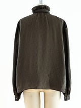 Yves Saint Laurent Paisley Blouse Top arcadeshops.com