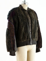Koos Van Den Akker Patchwork Fur Bomber Jacket arcadeshops.com
