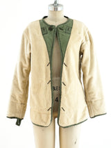 Textured Military Liner Jacket Jacket arcadeshops.com