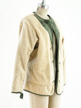Textured Military Liner Jacket Jacket arcadeshops.com