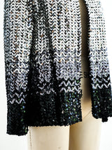 Ombre Silver Sequin Jacket Jacket arcadeshops.com