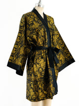 Gold Jacquard Chinese Robe Jacket arcadeshops.com