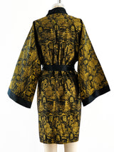Gold Jacquard Chinese Robe Jacket arcadeshops.com