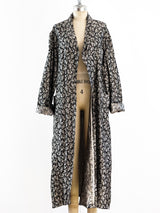 Silver Jacquard Belted Robe Jacket arcadeshops.com