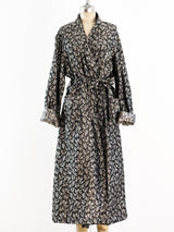 Silver Jacquard Belted Robe Jacket arcadeshops.com