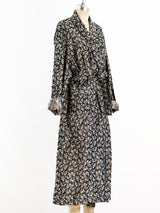 Silver Jacquard Belted Robe Jacket arcadeshops.com