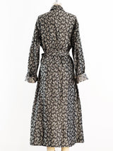 Silver Jacquard Belted Robe Jacket arcadeshops.com