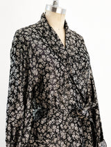 Silver Jacquard Belted Robe Jacket arcadeshops.com
