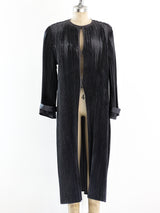 Krizia Accordion Pleated Overcoat Jacket arcadeshops.com