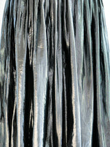 Silver Lurex Pleated Skirt Bottom arcadeshops.com
