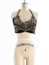 Bead Embellished Bustier Top arcadeshops.com