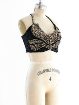 Bead Embellished Bustier Top arcadeshops.com