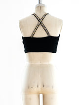 Bead Embellished Bustier Top arcadeshops.com