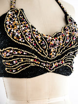 Bead Embellished Bustier Top arcadeshops.com