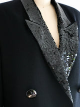 Sequin Tuxedo Jacket Jacket arcadeshops.com