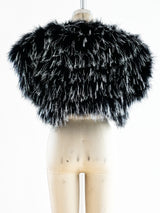 Silver Tinsel Marabou Jacket Jacket arcadeshops.com