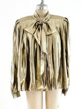 Metallic Gold Lurex Top Top arcadeshops.com