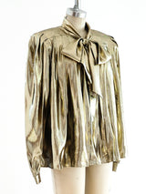 Metallic Gold Lurex Top Top arcadeshops.com