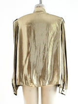 Metallic Gold Lurex Top Top arcadeshops.com