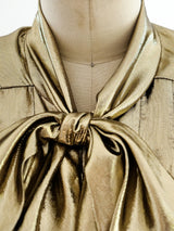 Metallic Gold Lurex Top Top arcadeshops.com