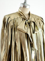 Metallic Gold Lurex Top Top arcadeshops.com