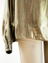 Metallic Gold Lurex Top Top arcadeshops.com