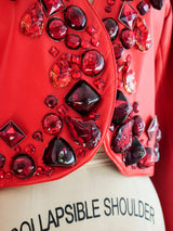 Yves Saint Laurent Embellished Leather Jacket Jacket arcadeshops.com