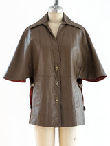 1960's Leather Shawl Jacket Jacket arcadeshops.com