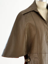 1960's Leather Shawl Jacket Jacket arcadeshops.com