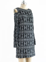 Rudi Gernreich Open Shoulder Knit Dress Dress arcadeshops.com