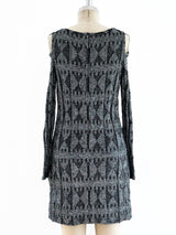 Rudi Gernreich Open Shoulder Knit Dress Dress arcadeshops.com