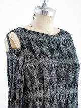 Rudi Gernreich Open Shoulder Knit Dress Dress arcadeshops.com