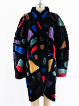 Krizia Multicolor Patchwork Fur Jacket arcadeshops.com