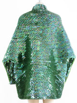 Geoffrey Beene Plastic Disc Wool Coat Jacket arcadeshops.com