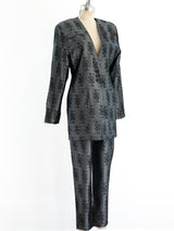 Todd Oldham Playing Card Pant Suit Suit arcadeshops.com