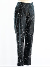 Norma Kamali Paint Splatter Vinyl Pants Bottom arcadeshops.com