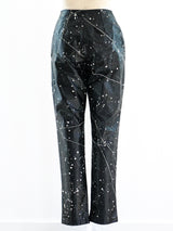 Norma Kamali Paint Splatter Vinyl Pants Bottom arcadeshops.com