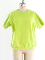 Neon Green Mustang Short Sleeve Sweatshirt T-shirt arcadeshops.com