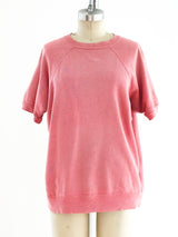 Coral Short Sleeve Sweatshirt T-shirt arcadeshops.com