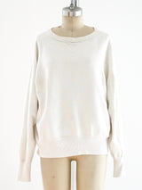 1950's Distressed White Sweatshirt T-shirt arcadeshops.com