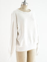 1950's Distressed White Sweatshirt T-shirt arcadeshops.com