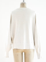 1950's Distressed White Sweatshirt T-shirt arcadeshops.com