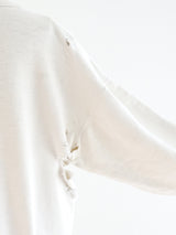 1950's Distressed White Sweatshirt T-shirt arcadeshops.com