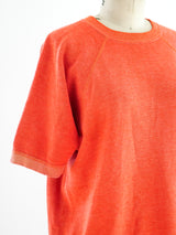 Orange Short Sleeve Sweatshirt T-shirt arcadeshops.com