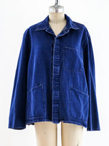 Indigo French Workwear Jacket Jacket arcadeshops.com