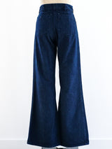 1970's Flared Patch Pocket Denim Bottom arcadeshops.com