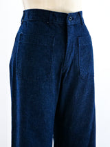 1970's Flared Patch Pocket Denim Bottom arcadeshops.com