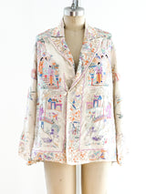 Fully Embroidered Silk Jacket Jacket arcadeshops.com